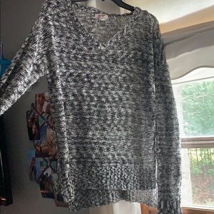 black and white sweater